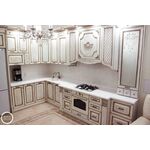 Кухонный гарнитур Массив Классика с порталом и архитравом